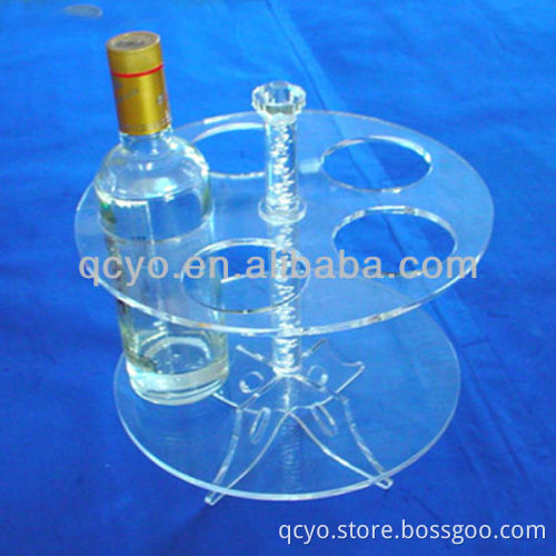 QCY-Z-J025 attractive and high quality wine bottle display holder